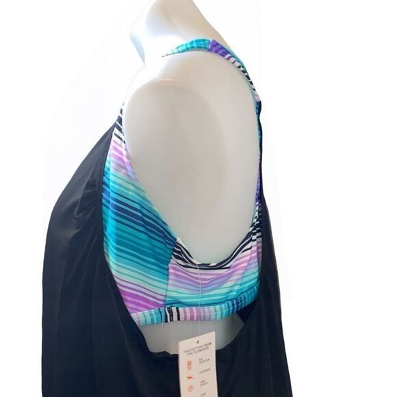 🔥🏖Zeroxposur  Swimsuit Top tank&sport bra new sz 0X - Picture 5 of 6